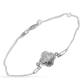 LB Exclusive 18K White Gold 0.10ct Diamond Bracelet BR10394-W
