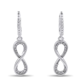 LB Exclusive 10K White Gold 0.13ct Diamond Earrings LB Exclusive01-020725