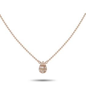 LB Exclusive 14K Rose Gold 0.11ct Diamond Necklace NK02102R