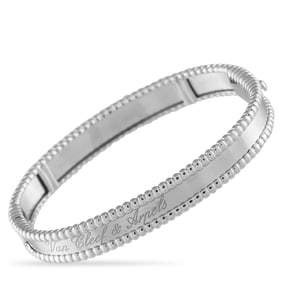 Van Cleef & Arpels Perle 18K White Gold Bracelet Size Small VC31-061025
