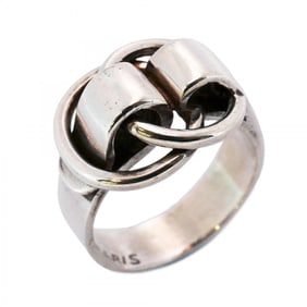 Hermes Ring Duzaneau Silver 925 #52 Ladies