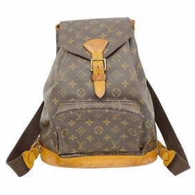 Louis Vuitton Backpack Daypack Monogram Montsouris M51135 Brown Women's P983362