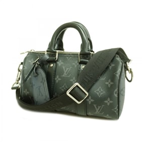 Louis Vuitton Handbag Monogram Eclipse Keepall Bandouliere 25 M46271 Black Men's P1007011
