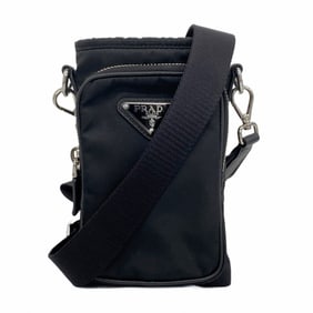 Prada Shoulder Bag Nylon Black Men's Women's P1001823