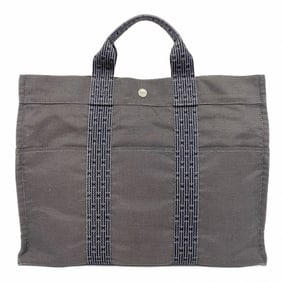 Hermes Tote Bag Air Line GM Canvas Grey Women's P994425