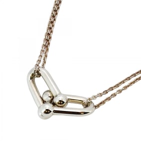 Tiffany Necklace Hardware Double Link Silver 925 Ladies