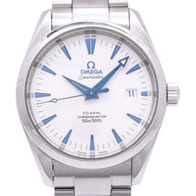 Like new OMEGA Seamaster Aqua Terra Co-Axial 2503.33 Automatic Watch Stainless Steel Silver/Blue