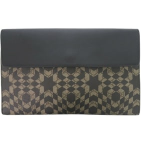 Gucci Kaleido Star 406725 GG PVC/Leather Beige Clutch Bag 0826GUCCI