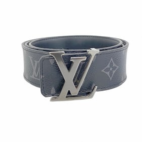 Louis Vuitton Belt Monogram Eclipse Santur LV Initial M9043 Black Men's P976457