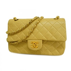 Chanel Shoulder Bag Matelasse Lambskin Beige Women's P980759
