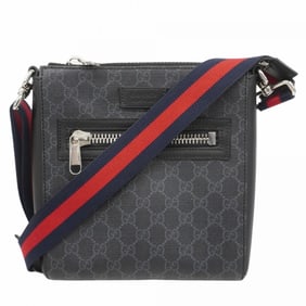 Gucci Shoulder Bag GG Supreme Sherry Line 523599 Black Men's P897920