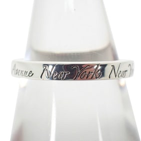 TIFFANY Tiffany 925 Notes Narrow Ring Size 10