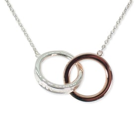 TIFFANY 925 metal 1837 interlocking circle necklace
