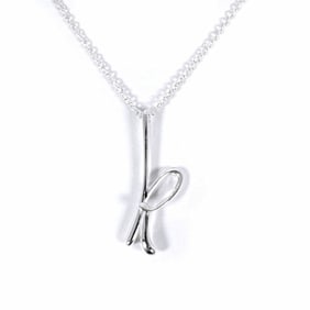 TIFFANY 925 Initial K Pendant Necklace