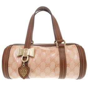 Gucci Duchessa 181485 Crystal GG Pink Beige Brown Handbag 0452GUCCI