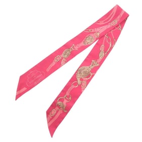 Hermes Twilly BRIDES de GALA Silk Pink Scarf Muffler 0172HERMES