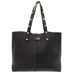 Versace Medusa Leather Black Tote Bag 0349VERSACE