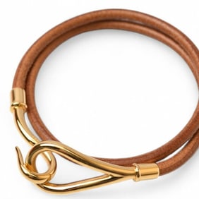 Hermes Bangle Bracelet HERMES Jumbo Choker Brown