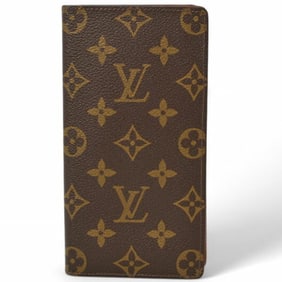 Louis Vuitton Wallet Billfold Men's LOUIS VUITTON Long Porte Carte Credit Monogram