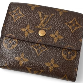 Louis Vuitton Wallet Monogram LOUIS VUITTON Folding Double Portefeuille Elise M61654