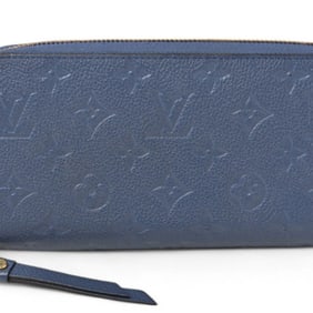 Louis Vuitton Wallet LOUIS VUITTON Long Zippy Monogram Empreinte Denim Ankle M41857