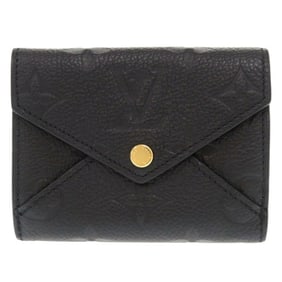 Louis Vuitton Portefeuille Celeste Monogram Empreinte M82133 Noir Tri-fold Wallet 0423LOUIS VUITTON