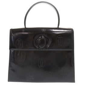 Cartier Happy Birthday Patent Leather Black Handbag 0544CARTIER