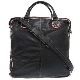 Gucci 194458 Leather Black Shoulder Bag 0416GUCCI