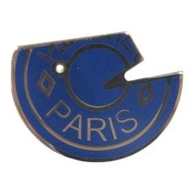 Hermes Carrousel Pin Brooch Metal Blue/Silver 0478HERMES