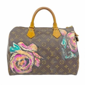 Louis Vuitton Handbag Monogram Rose Speedy 30 M48610 Brown Women's P984741