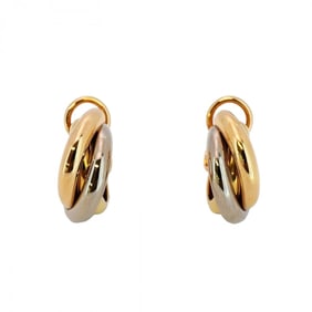 Cartier Trinity Earrings 18KYG Yellow Gold 18KWG White 18KPG Pink Ladies P923132