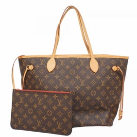 Louis Vuitton Tote Bag Monogram Neverfull MM M46987 Brown Cerise Ladies P906131