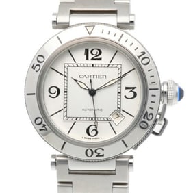 Cartier Pasha Seatimer Watch, Stainless Steel, Automatic, Men's, Overhauled
