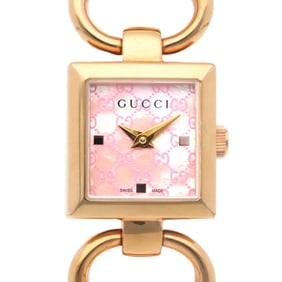 Gucci Tornavoni Watch Stainless Steel 120 (YA120520) Quartz Ladies GUCCI Pink Shell