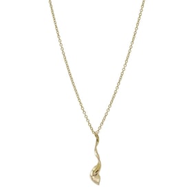 TIFFANY&Co. Tiffany Orchid Drop Necklace Pendant Frank Gehry 18KYG 750YG Yellow Gold