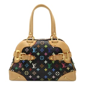 LOUIS VUITTON Louis Vuitton Monogram Multicolor Claudia Handbag Shoulder Bag Noir Black M40194