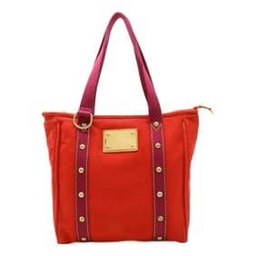 LOUIS VUITTON Louis Vuitton Antigua Line Cabas MM Tote Bag Shoulder Canvas Rouge Purple M40034