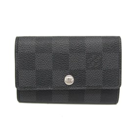 Louis Vuitton Damier Graphite Multicles 6 N62662 Men,Women Damier Graphite Key Case Damier Graphite