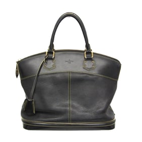 Louis Vuitton Suhali Lockit MM M91875 Women's Handbag Noir