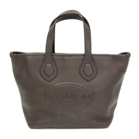 Bally BARDEAU-L Women's Leather Handbag Dark Brown