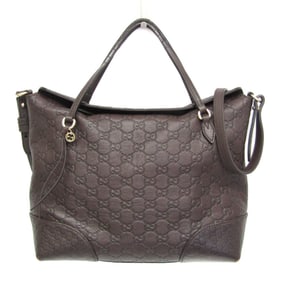 Gucci Guccissima Bree 353120 Women's Leather Handbag,Shoulder Bag Brown