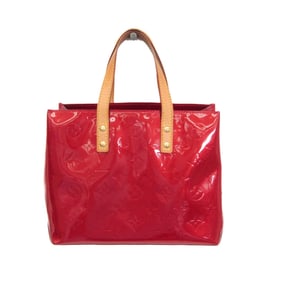 Louis Vuitton Monogram Vernis Reade PM M91990 Women's Handbag Pomme D'amour