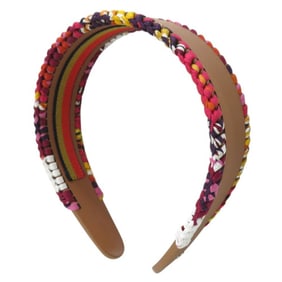 Hermes FANTAISIE D'ETRIERS Headband Grace Silk 231024G Multicolor 0810HERMES