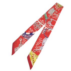 Hermes Twilly Stirrup Remix Silk Multicolor Scarf Muffler 0140HERMES