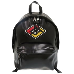 Burberry Coated Canvas Black Backpack Daypack 1080BURBERRY Men's