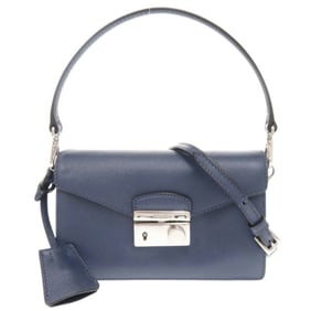 Prada Saffiano Blue Handbag Mini Shoulder Bag 0464PRADA