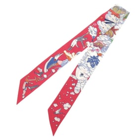 Hermes Twilly Sur Mon Nuage My Cloud Silk Multicolor Scarf Muffler 0157HERMES