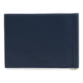 Chopard Bi-fold Wallet Money Clip Bill Card Case Business Holder Leather Navy