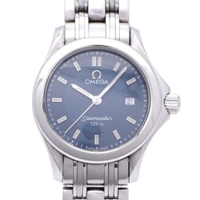 Omega Seamaster 120m 2581.82 Quartz Watch Stainless Steel Blue Dial 0960OMEGA Ladies