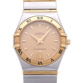 OMEGA Constellation 18KYG Full Bar 1272.10.00 Quartz Watch SS / 18K Yellow Gold 0958OMEGA Ladies